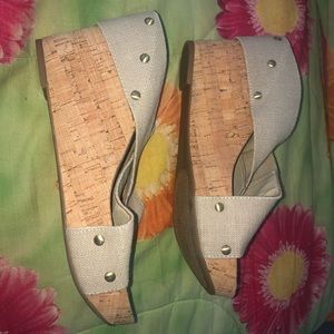 Lucky Brand Tan Wedge Shoes